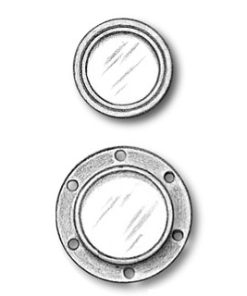 Brass Airports with Glass 7mm (AM4940/07)
