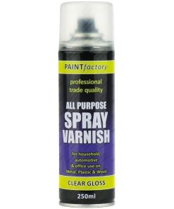 Clear Varnish Spray Paint Gloss All Purpose 250ml