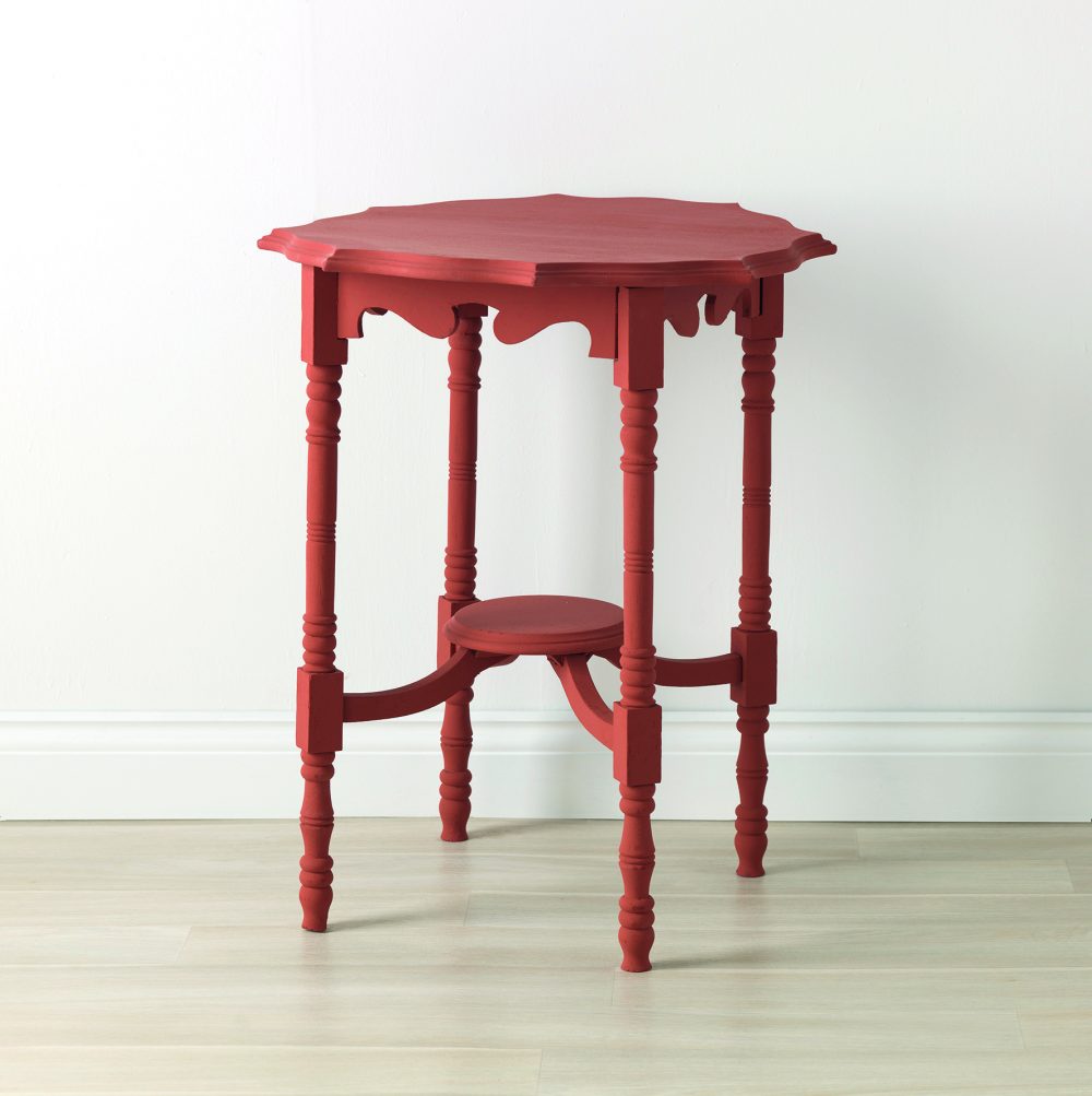 Rust-Oleum Fire Brick Chalky Paint 125ml Shabby Chic Furniture - Image 2