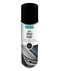 Overlay Auto Spray Paint Black Matt 400ml