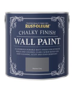 Rust-Oleum Chalky Wall Paint Marine Grey Matt 125ml