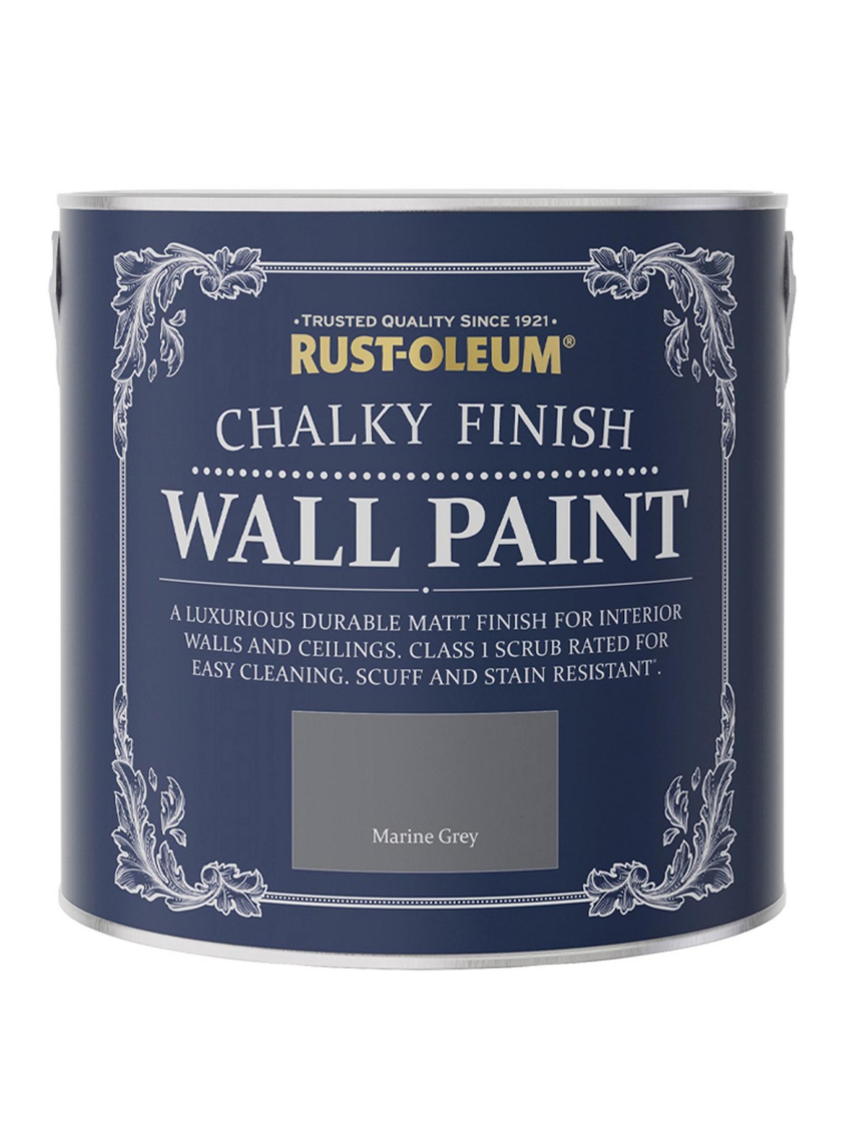 Rust-Oleum Chalky Wall Paint Marine Grey Matt 125ml
