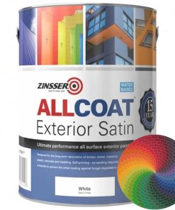 Zinsser AllCoat Water Based Satin Exterior Custom Colour
