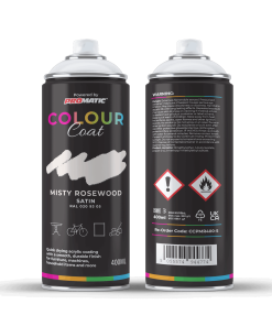 Pro-Matic Colour Coat Misty Rosewood Blossom White Satin RAL 020 93 05  Aerosol Spray Paint 400ml