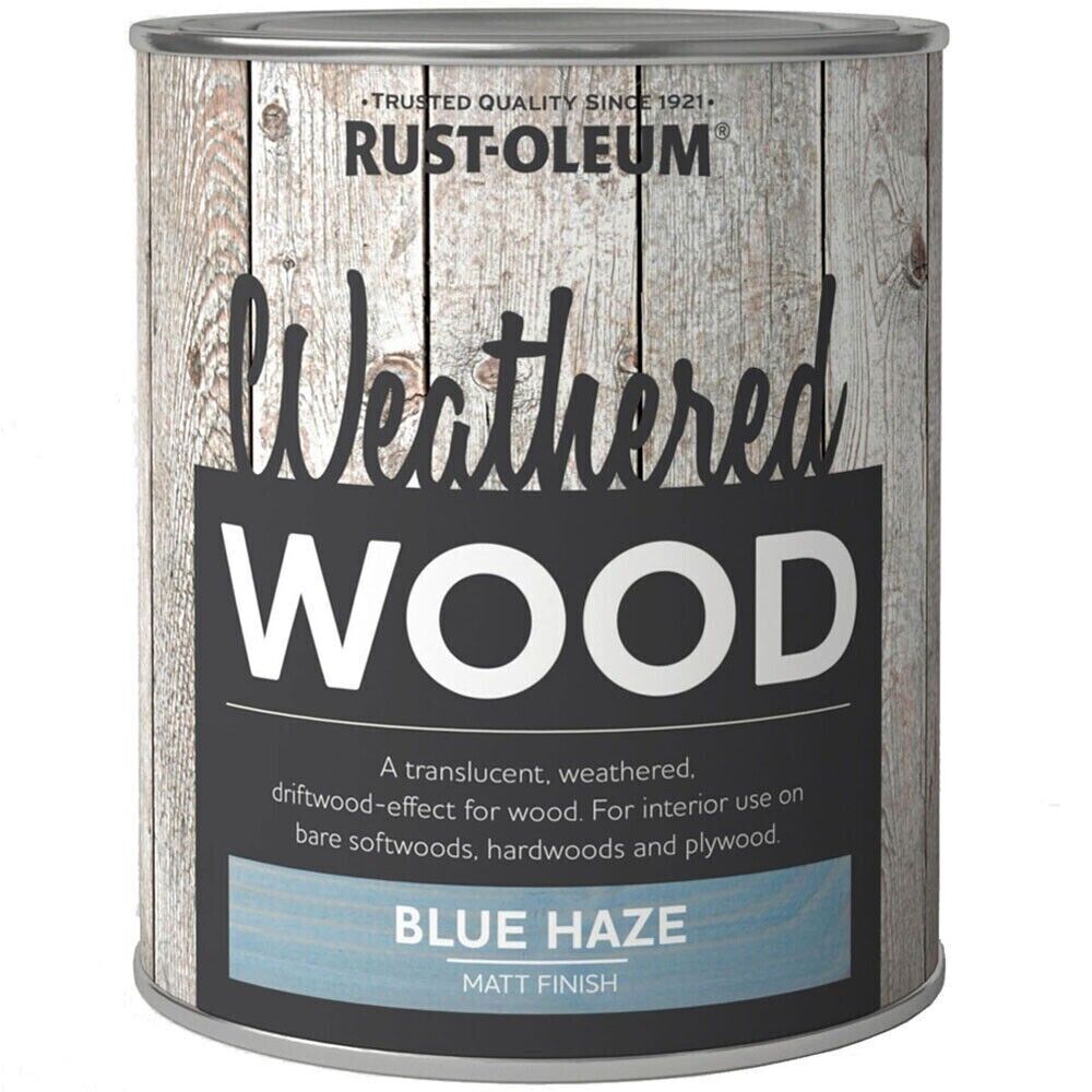 Rust-Oleum Blue Haze Weathered Wood Paint Matt 750ml