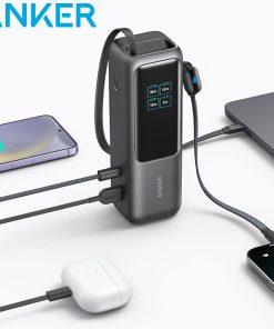 ⚡️Anker Power Bank – 165W – Built In & Retractable Cables⚡️