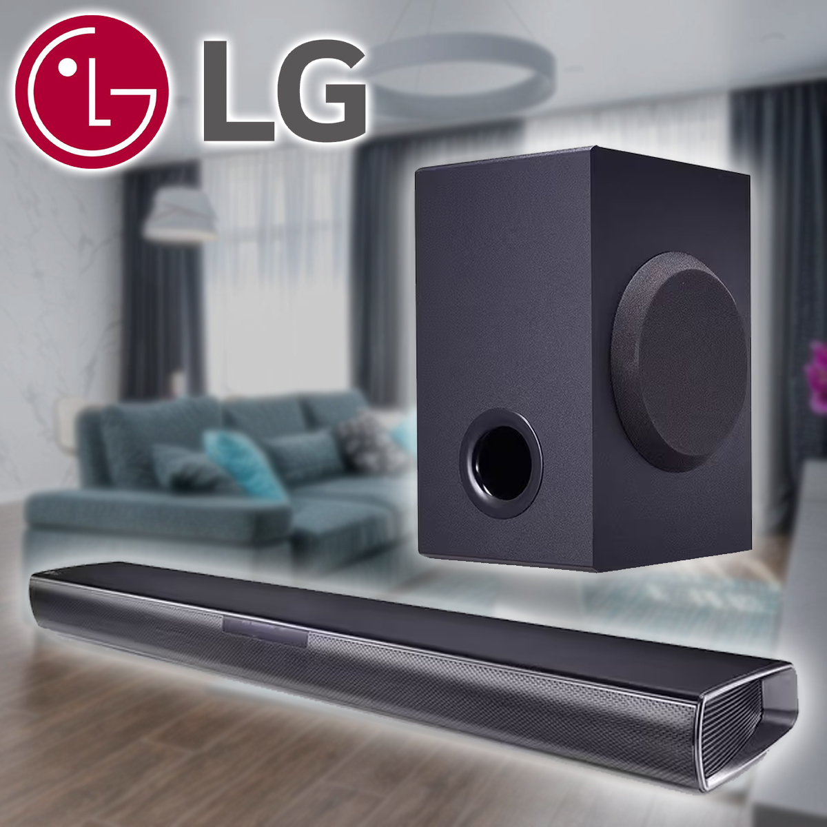 LG Bluetooth Soundbar with Wireless Subwoofer